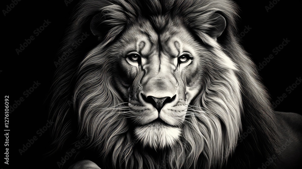 Fototapeta premium shading black and white draw