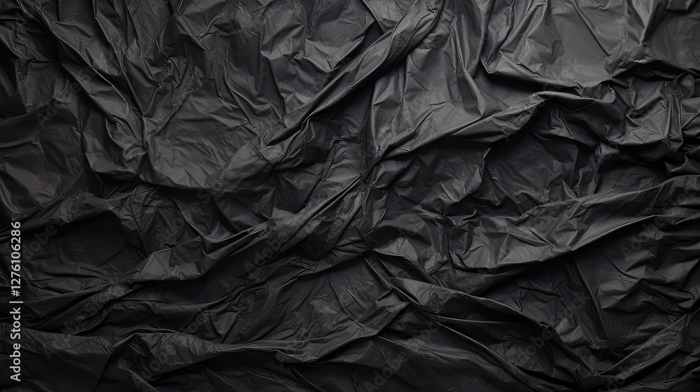 abstract black crinkled paper abstract black crinkled paper