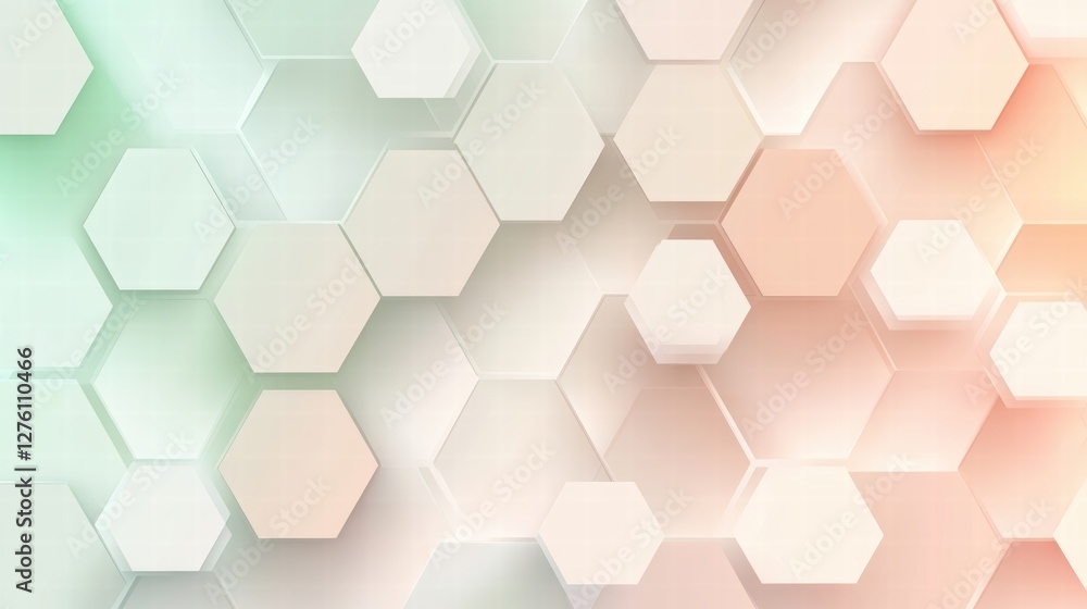 Naklejka premium abstract hexagon pattern background