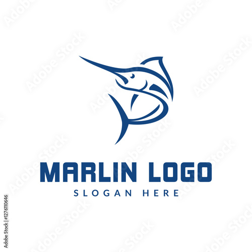 marlin logo icon vector illustration
