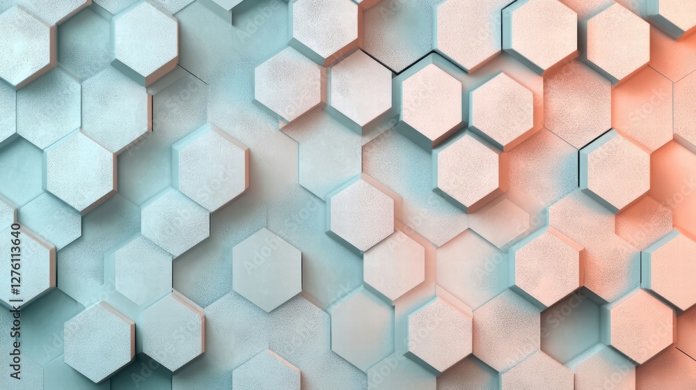 Naklejka premium abstract hexagon pattern background