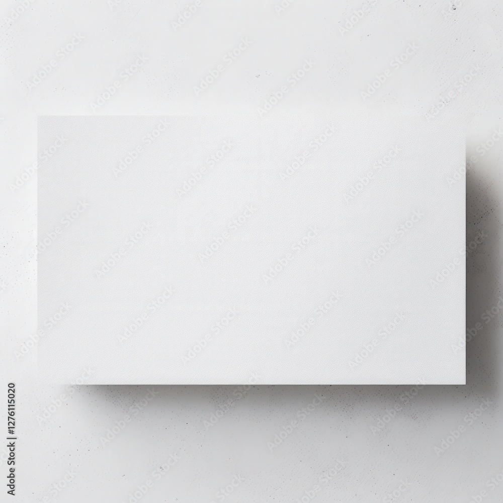 White rectangle on a surface, ideal for text overlay, design mockups, or background use White rectangle on a surface, ideal for text overlay, design mockups, or background use