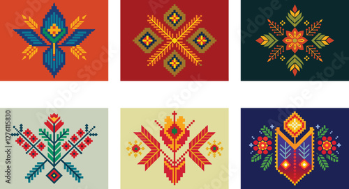 Embroidered patterns designs that replicate the unique pattern design 