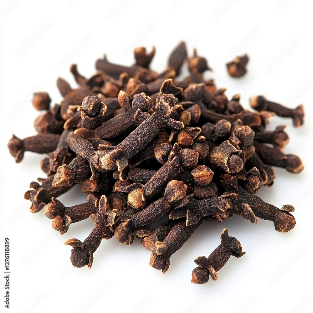 Fototapeta premium Aromatic Cloves Spice Pile, Close-up.