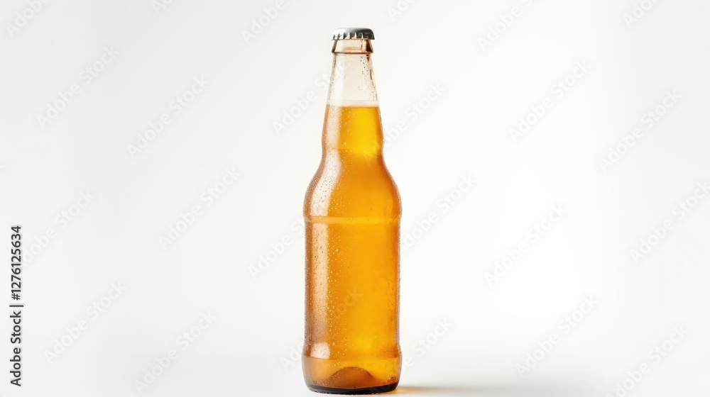 lager beer on white lager beer on white