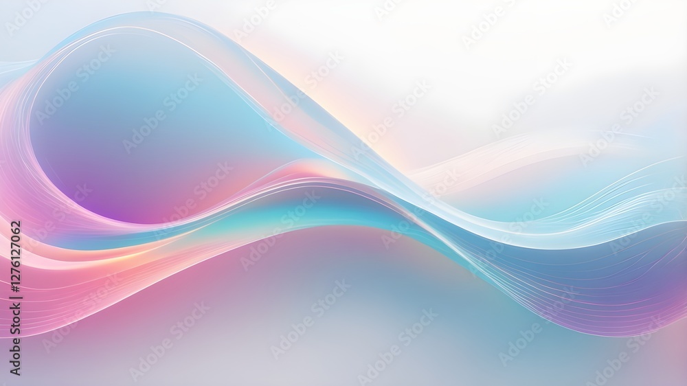 A holographic purple wave design on a white background A holographic purple wave design on a white background