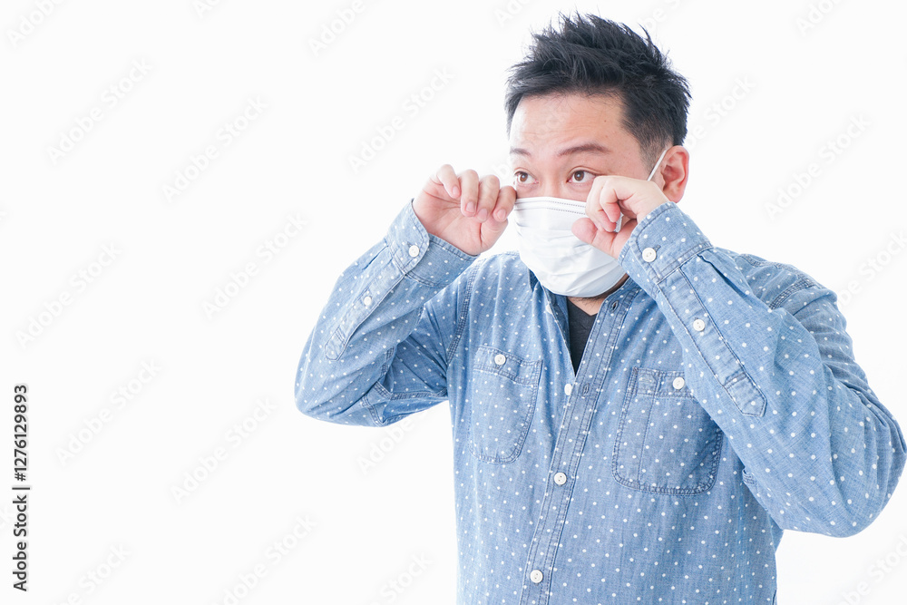 花粉症の男性