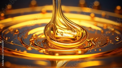 liquid gold oil drop
