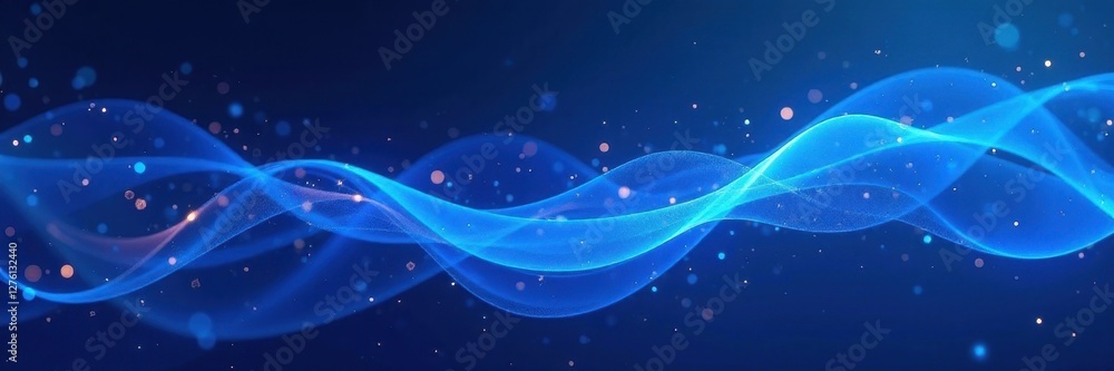 Abstract blue glowing lines, dynamic energy flow, light background, bright, digital Abstract blue glowing lines, dynamic energy flow, light background, bright, digital