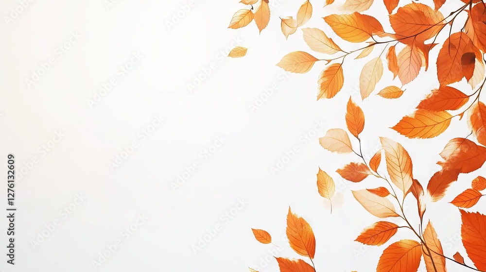 Nature-Inspired Fall Background with Rich Seasonal Colors and Open Space Nature-Inspired Fall Background with Rich Seasonal Colors and Open Space