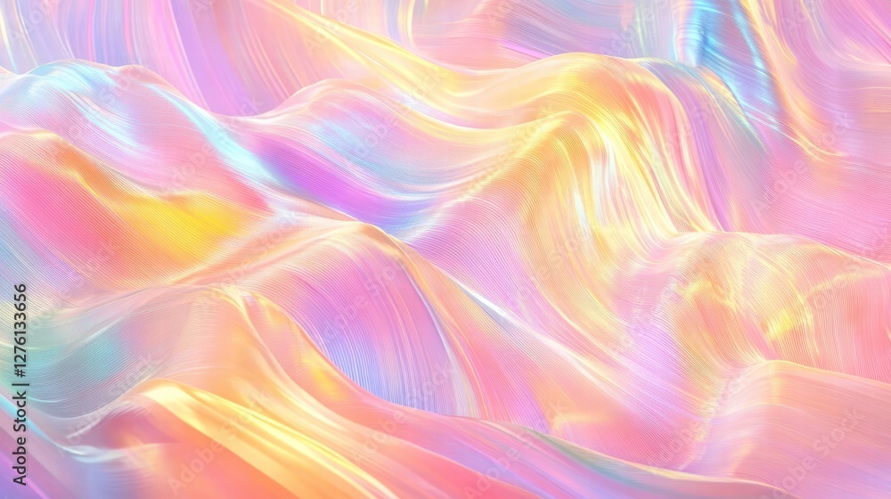 Obraz premium pastel rainbow abstract swirls background
