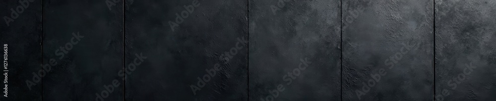 Fototapeta premium Dark gray concrete, anthracite stone texture seamless panorama, interior, grungy, monochrome