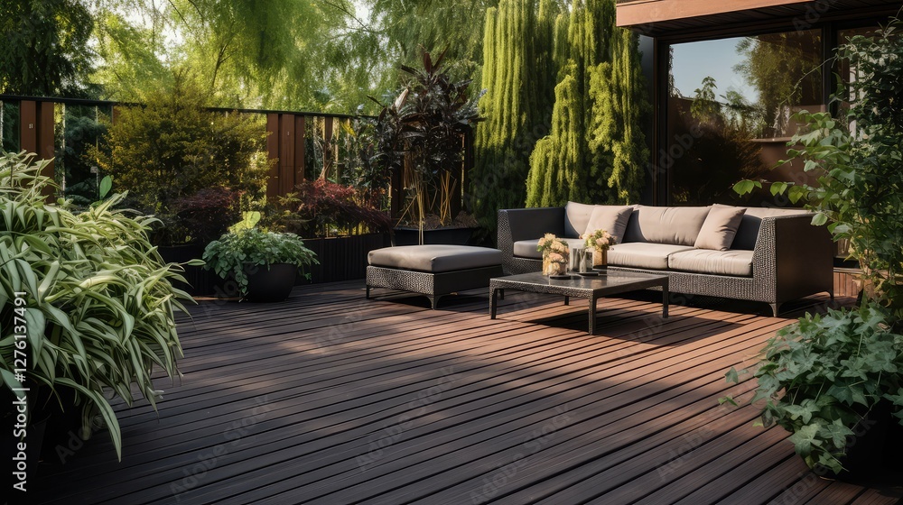 Obraz premium outdoor wood planks outside