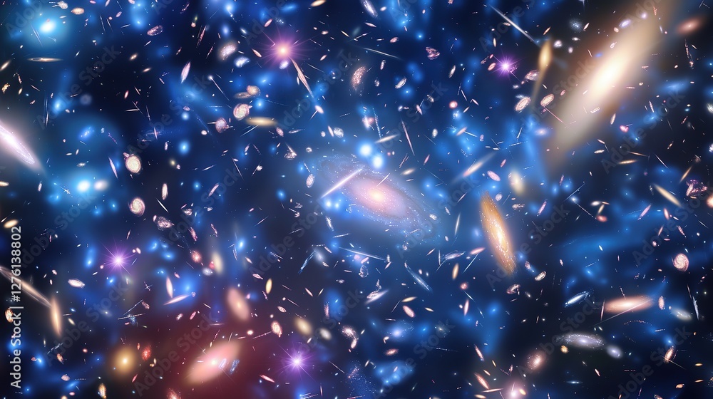 Fototapeta premium blue_galactic_background