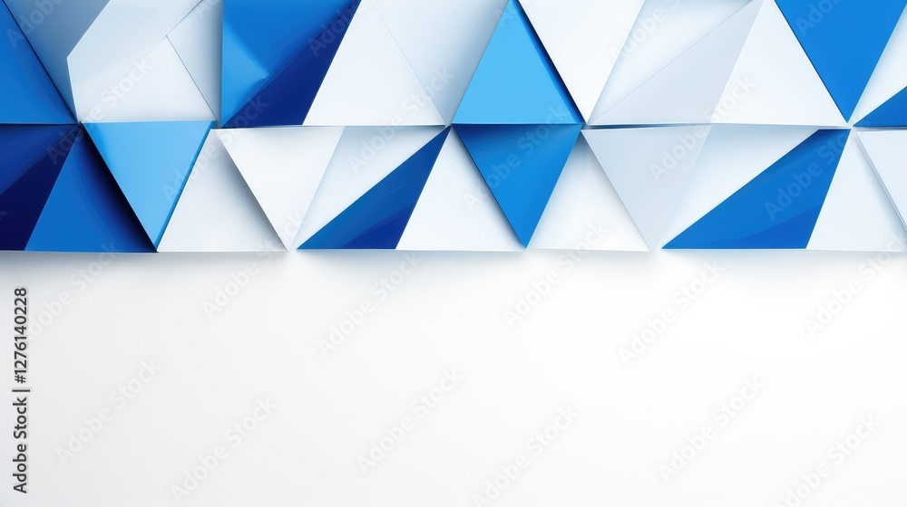 Naklejka premium composition triangles background blue