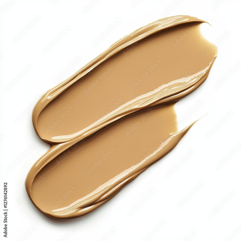 Swirled Liquid Foundation Makeup Sample. Swirled Liquid Foundation Makeup Sample.