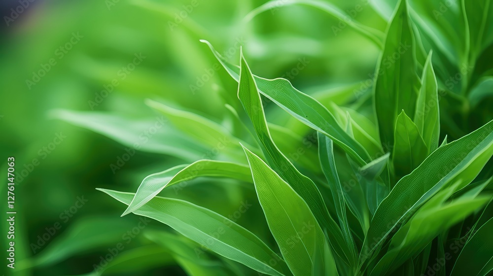 Fototapeta premium slender stem leaves