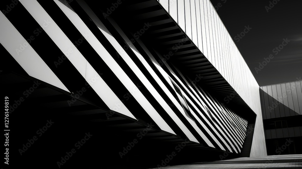 Naklejka premium elegance black and white diagonal stripes
