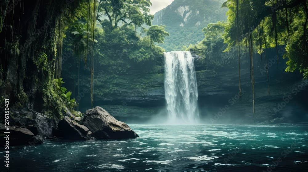 Fototapeta premium crashing water isolated