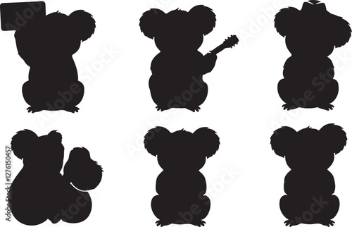 Koala silhouettes