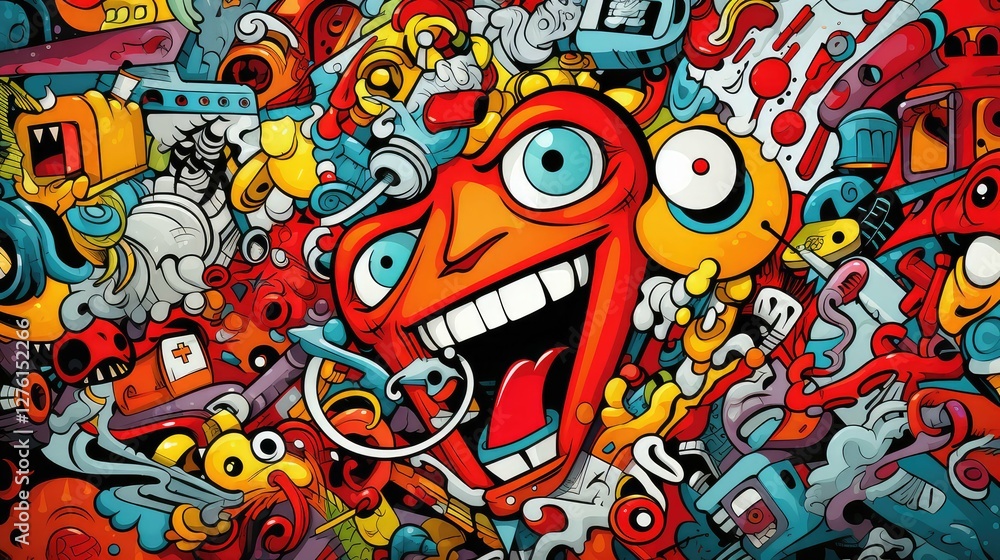 Fototapeta premium cartoonish comic book background