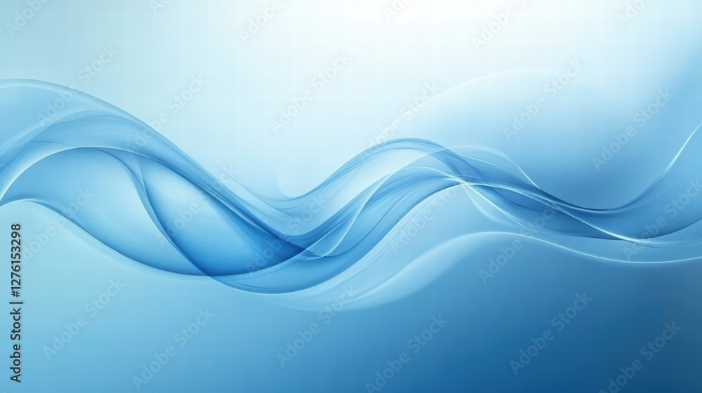 Fototapeta premium abstract blue wave background