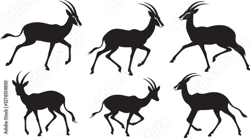 Gazelle silhouettes 