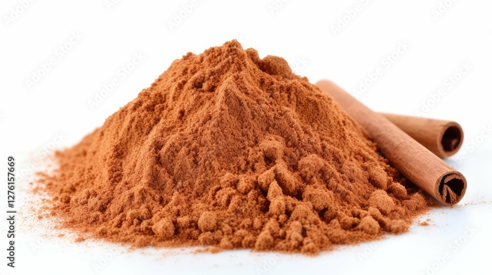 spice cinnamon on white spice cinnamon on white