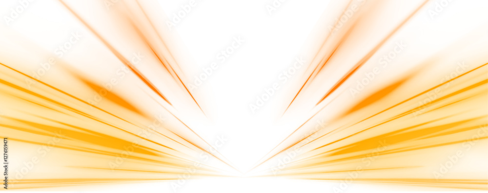 Abstract neon rays of light on a transparent background in PNG format. Yellow magic spirals with sparkles. Golden glowing shiny spiral lines effect.	