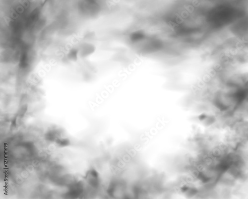 Special effect of steam, smoke, fog, clouds. Abstract gas on transparent background, vapor machine steam or explosion dust, dry ice effect, condensation, fume. Vector PNG illustration.