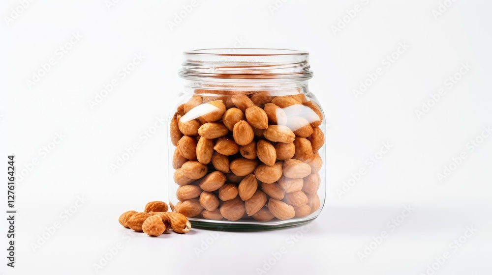 roasted peanuts on white roasted peanuts on white