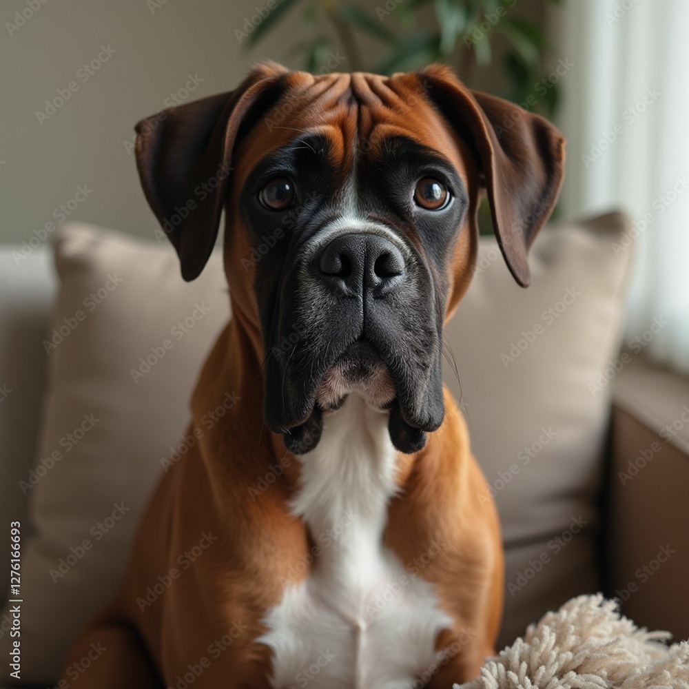 Fototapeta premium boxer dog portrait