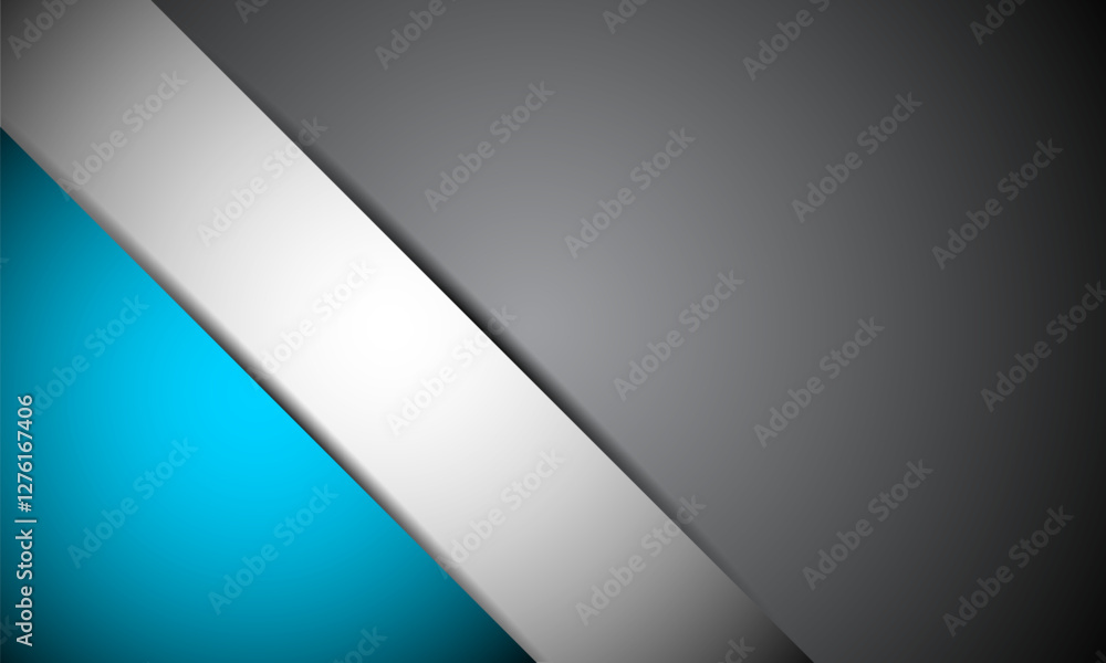 Vector Abstract Geometric Background With Gray Gradient and Blue Accent Vector Abstract Geometric Background With Gray Gradient and Blue Accent