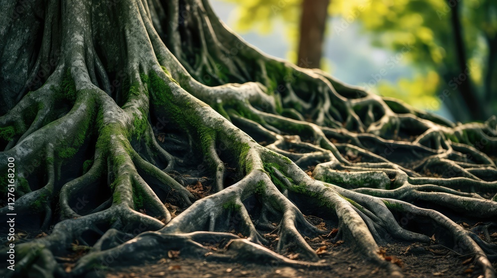intertwined abstract tree roots intertwined abstract tree roots