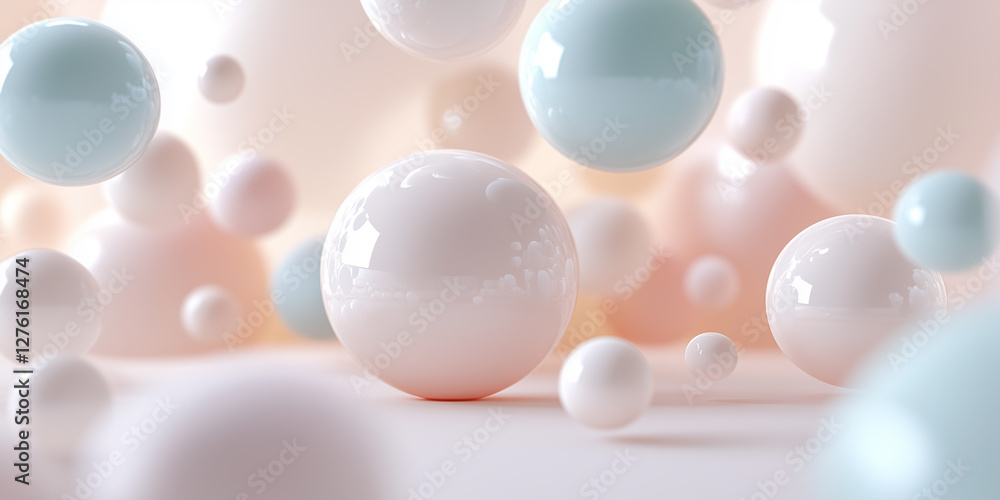 Soft pastel colored spheres floating in a gentle composition. Perfect for delicate and calming designs. Soft pastel colored spheres floating in a gentle composition. Perfect for delicate and calming designs.