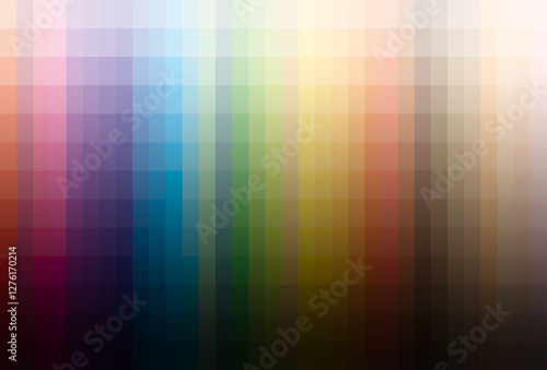 Vector Colorful Vertical Stripes Creating a Vibrant Abstract Mosaic Design with Gradients