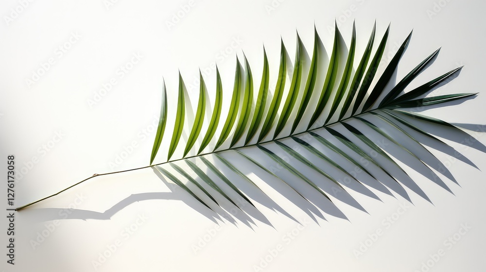 Obraz premium playful palm leaf shadow