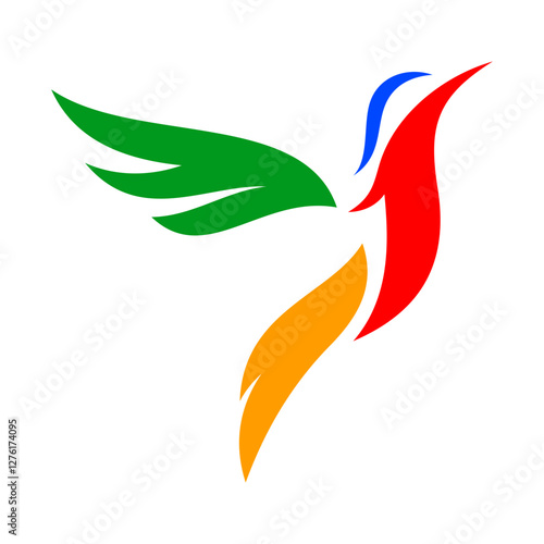 Hummingbird Vector Logo Design Template