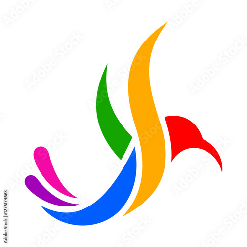 Hummingbird Vector Logo Design Template