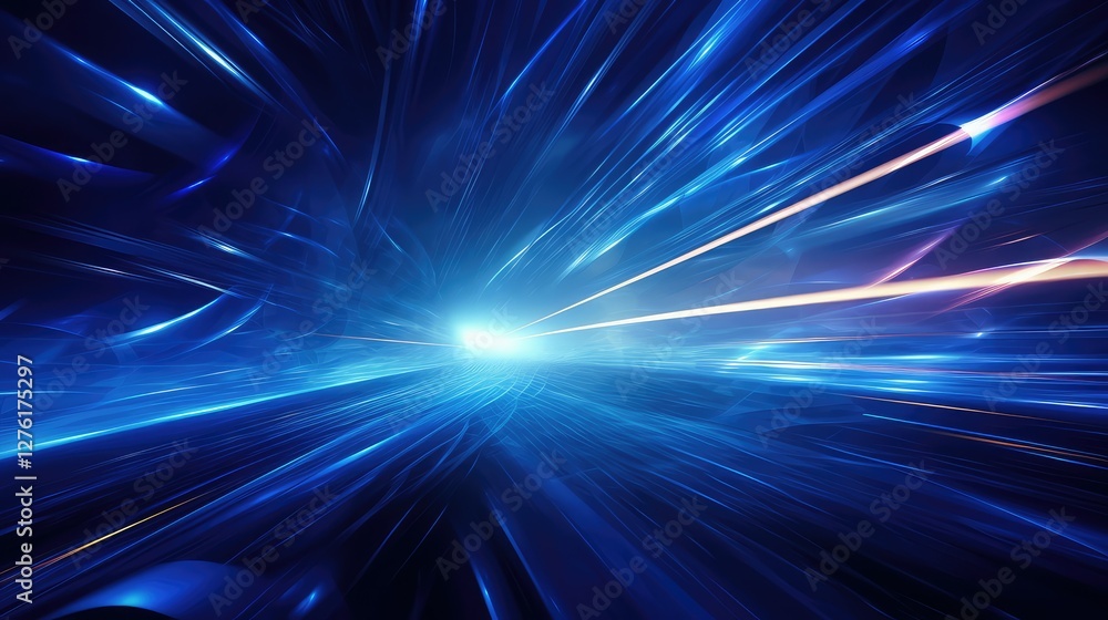 dynamic abstract blue light background