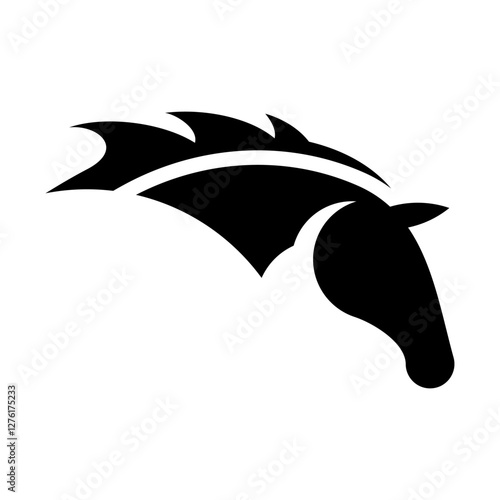 Horse Head Vector Logo Design Template