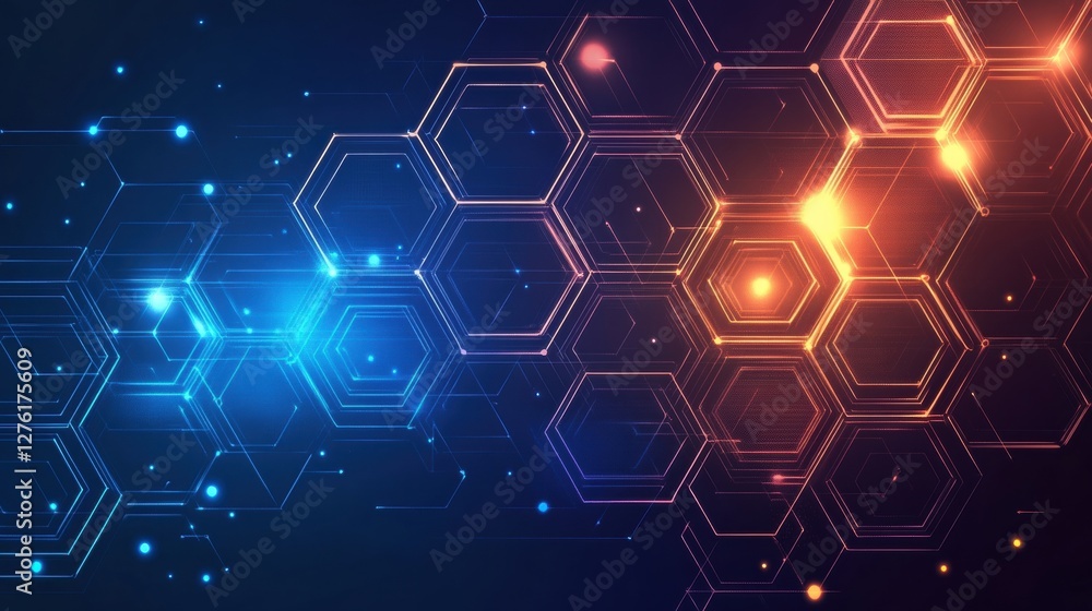 abstract hexagon network background abstract hexagon network background