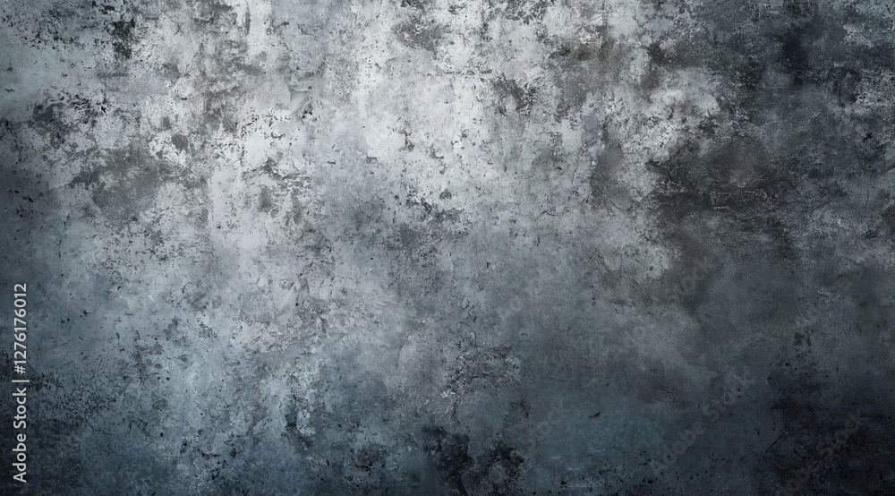 Fototapeta premium Dark gray grunge background with a textured, distressed look, perfect for vector presentation designs. Features free space for text, creating a bold, modern, and edgy aesthetic for creative projects