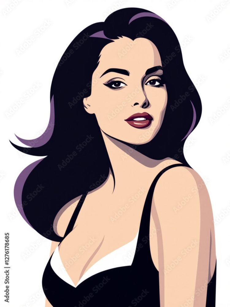 Elegant portrait of a confident woman in stylish attire Elegant portrait of a confident woman in stylish attire