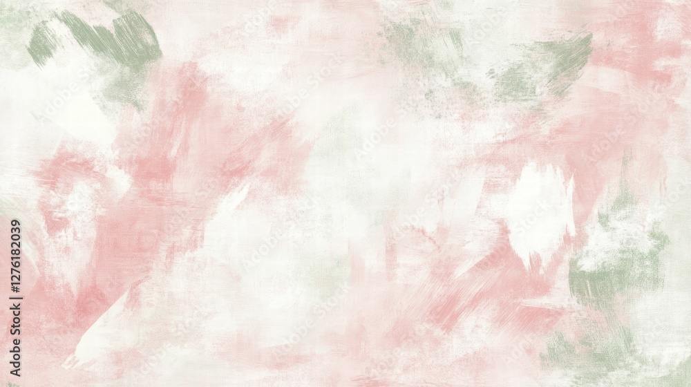 Obraz premium soft pink and green abstract painting texture background