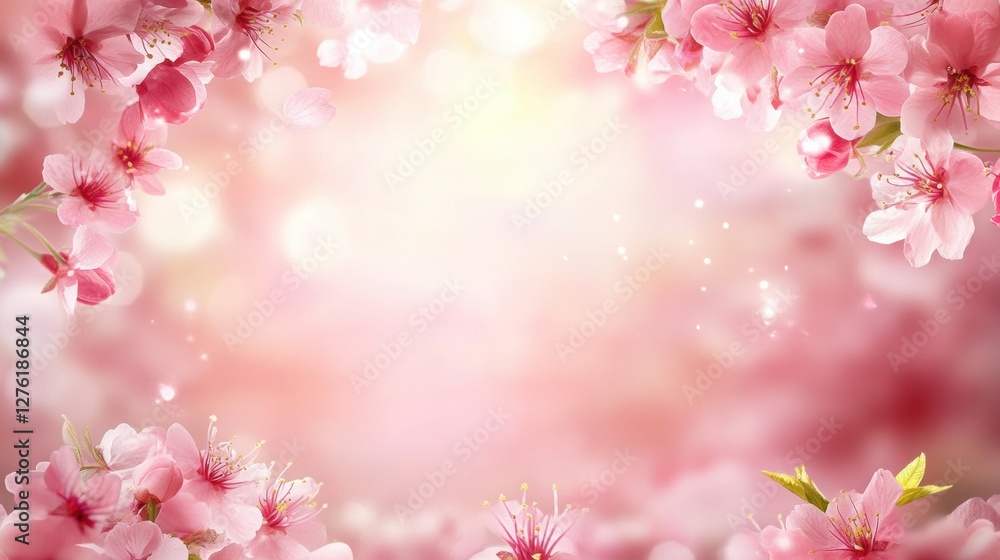 Beautiful cherry blossom flower at full blooming in Spring. Beautiful cherry blossom flower at full blooming in Spring.