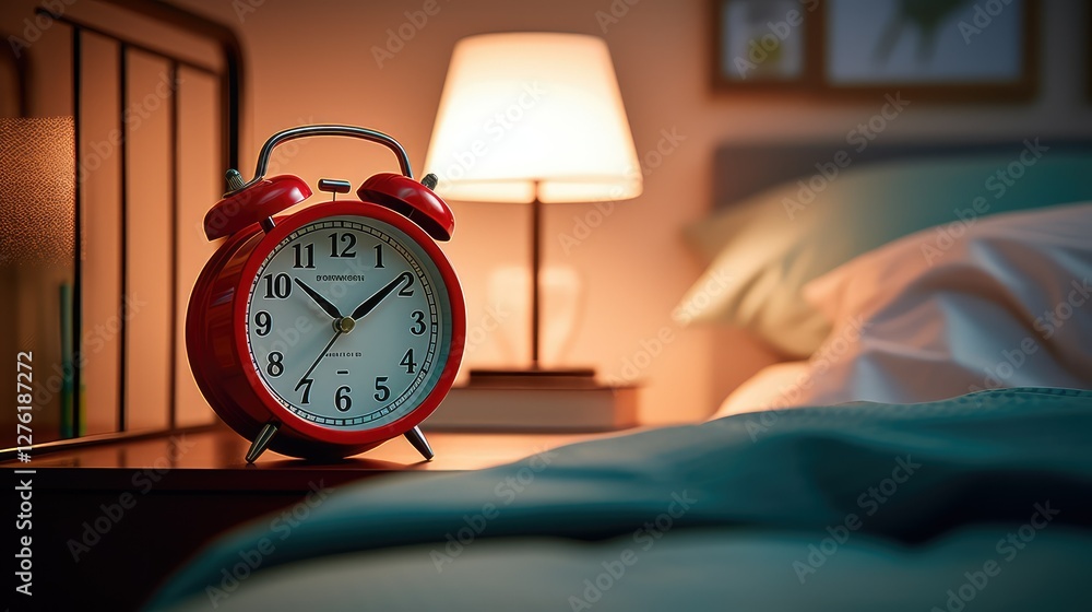 Naklejka premium clock red alarm
