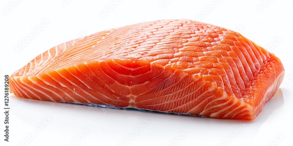 Fresh Raw Salmon Fillet Isolated on White Background - Premium High-Resolution Stock Photo Fresh Raw Salmon Fillet Isolated on White Background - Premium High-Resolution Stock Photo