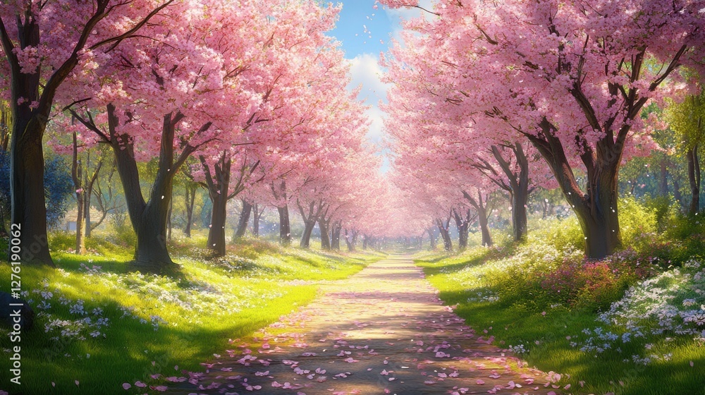 Beautiful cherry blossom flower at full blooming in Spring. Beautiful cherry blossom flower at full blooming in Spring.