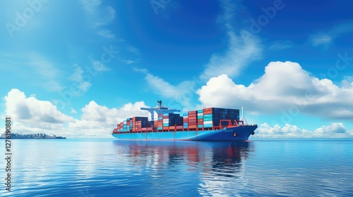 cargo ship on water photo